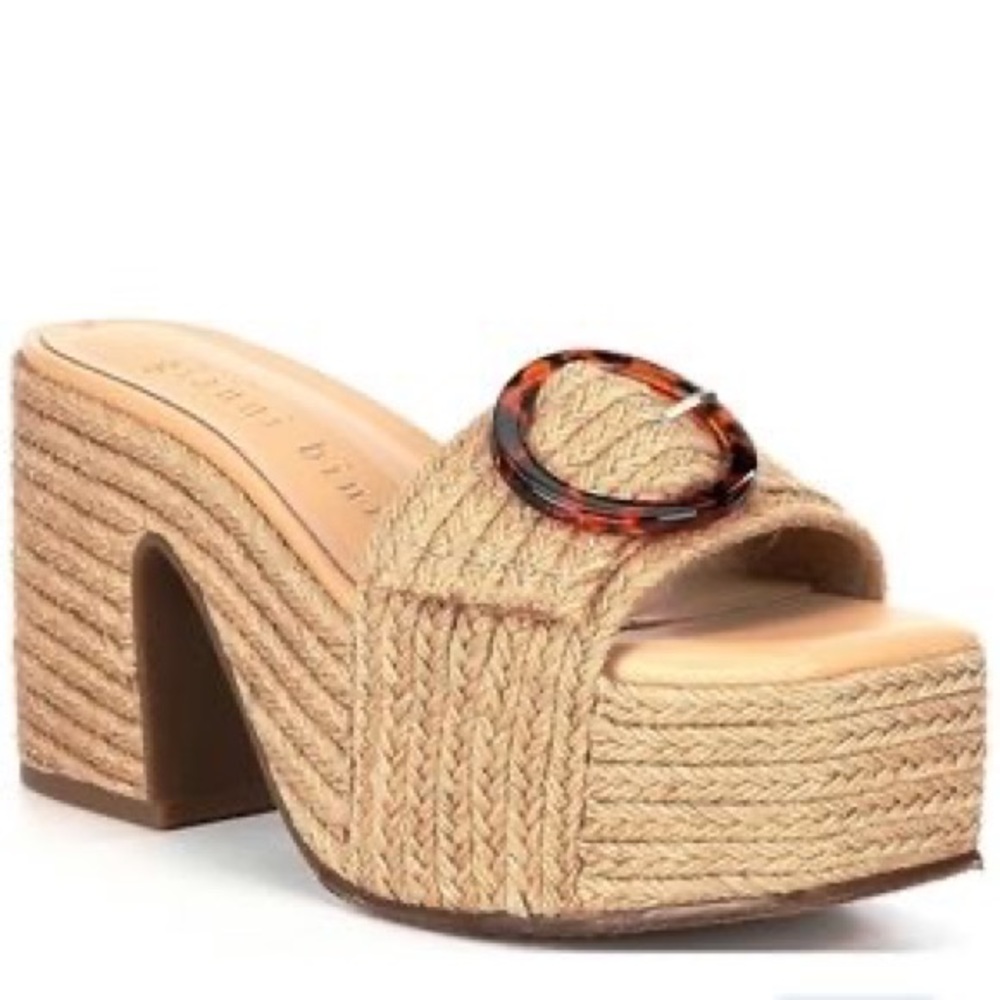 Gianni Bini Maris Jute Platform Wedge | Size 10